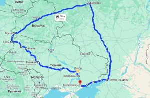 Маршрут поїздки Мелітополь-Запоріжжя