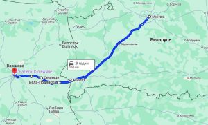 Маршрут Мінськ-Варшава від Crime-bus